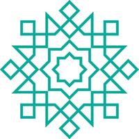 Vector mandala a simple design with Arabic pattern