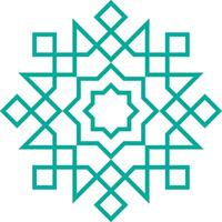 Vector mandala a simple design with Arabic pattern