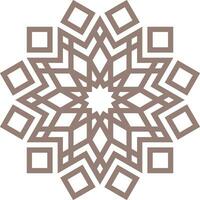 Vector mandala a simple design with Arabic pattern