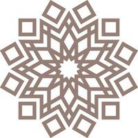 Vector mandala a simple design with Arabic pattern