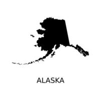 Alaska mapa diseño ilustración vector