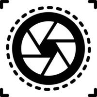 solid icon for exposure vector