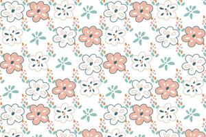 Colorful flower seamless pattern illustration. vector