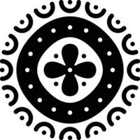 solid icon for aboriginal vector