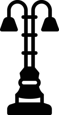 solid icon for pole