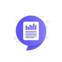 actuación reporte icono para web vector