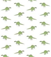 Vector seamless pattern of hand drawn spinosaurus