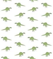 Vector seamless pattern of hand drawn spinosaurus