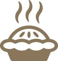 Logo cake icon food vector