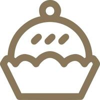 Logo cake icon food vector