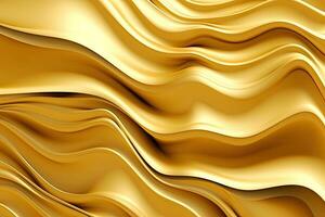 AI generated Gold background or texture and gradients shadow. AI Generative. photo