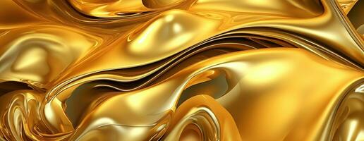 AI generated Gold background or texture and gradients shadow. AI Generative. photo