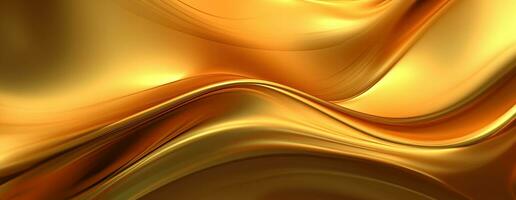 AI generated Gold background or texture and gradients shadow. AI Generative. photo