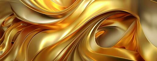 AI generated Gold background or texture and gradients shadow. AI Generative. photo