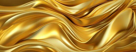AI generated Gold background or texture and gradients shadow. AI Generative. photo