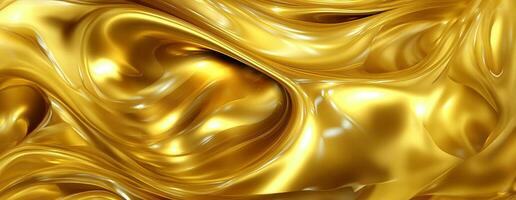 AI generated Gold background or texture and gradients shadow. AI Generative. photo
