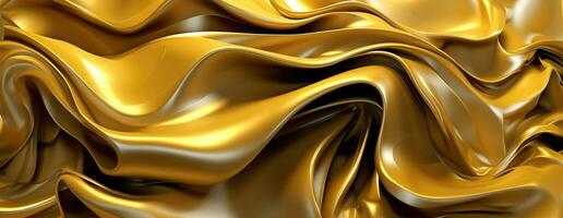 AI generated Gold background or texture and gradients shadow. AI Generative. photo