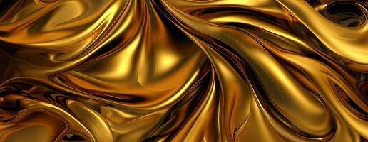 AI generated Gold background or texture and gradients shadow. AI Generative. photo