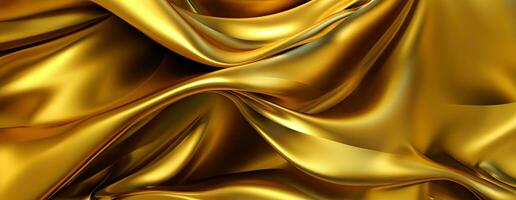 AI generated Gold background or texture and gradients shadow. AI Generative. photo