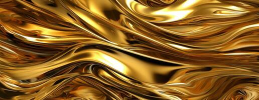 AI generated Gold background or texture and gradients shadow. AI Generative. photo