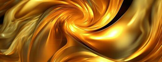 AI generated Gold background or texture and gradients shadow. AI Generative. photo