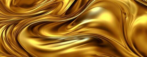 AI generated Gold background or texture and gradients shadow. AI Generative. photo