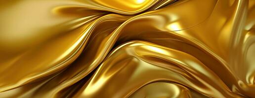 AI generated Gold background or texture and gradients shadow. AI Generative. photo