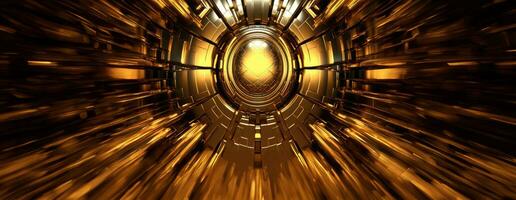 AI generated Gold background or texture and gradients shadow. AI Generative. photo