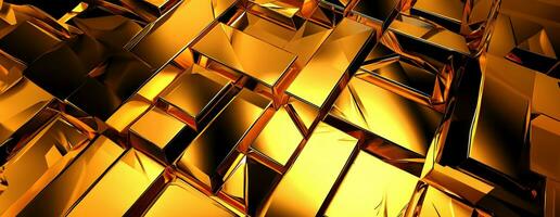 AI generated Gold background or texture and gradients shadow. AI Generative. photo