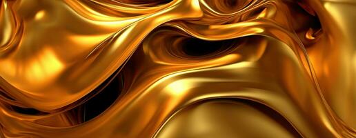 AI generated Gold background or texture and gradients shadow. AI Generative. photo