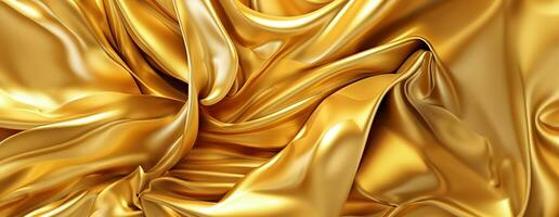 AI generated Gold background or texture and gradients shadow. AI Generative. photo