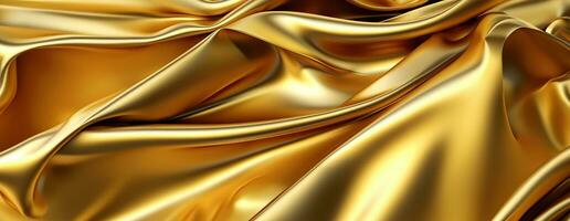 AI generated Gold background or texture and gradients shadow. AI Generative. photo