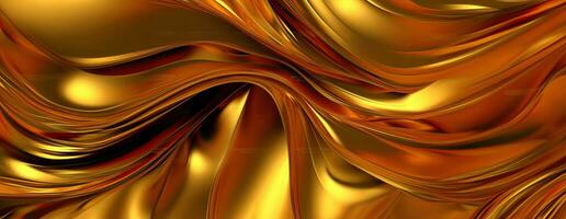 AI generated Gold background or texture and gradients shadow. AI Generative. photo