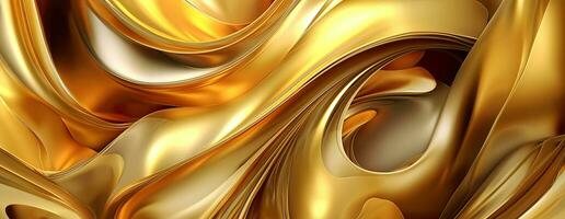 AI generated Gold background or texture and gradients shadow. AI Generative. photo