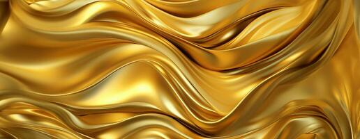 AI generated Gold background or texture and gradients shadow. AI Generative. photo