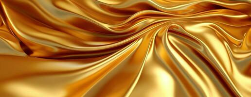 AI generated Gold background or texture and gradients shadow. AI Generative. photo