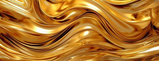 AI generated Gold background or texture and gradients shadow. AI Generative. photo