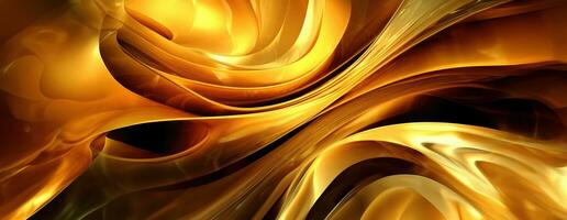 AI generated Gold background or texture and gradients shadow. AI Generative. photo