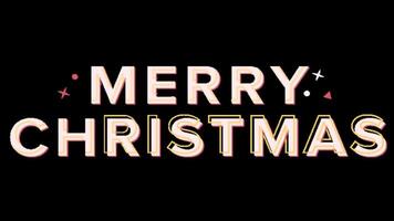 2d animated xmas text video