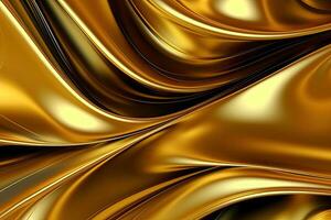 AI generated Gold background or texture and gradients shadow. AI Generative. photo