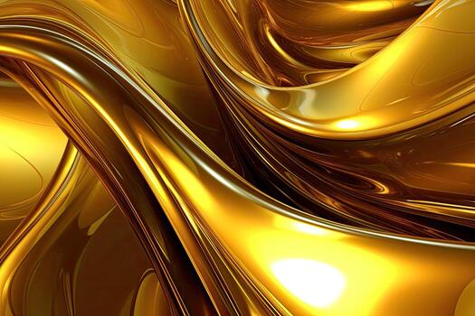 AI generated Gold background or texture and gradients shadow. AI Generative. photo