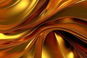 AI generated Gold background or texture and gradients shadow. AI Generative. photo