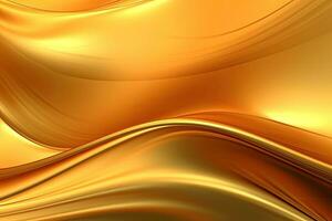 AI generated Gold background or texture and gradients shadow. AI Generative. photo