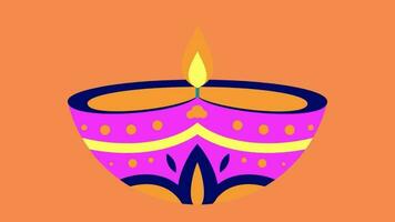 2d Diwali decorazione video