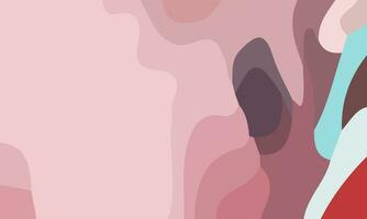 Aesthetic abstract art with a combination of shapes and pink colors. Suitable for background and poster vector