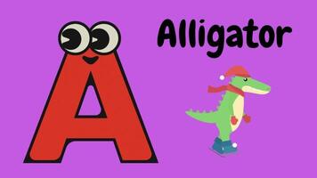 2d animerad alfabet video