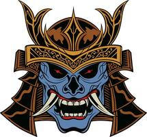 Vector illustration oni mask