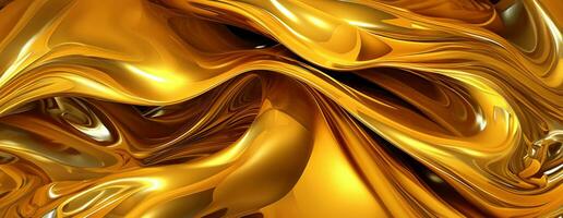 AI generated Gold background or texture and gradients shadow. AI Generative. photo