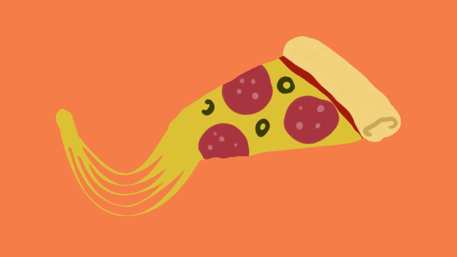 2d animated pizza 35345467 Stock Video at Vecteezy