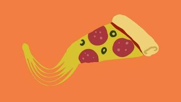 2d animado Pizza video